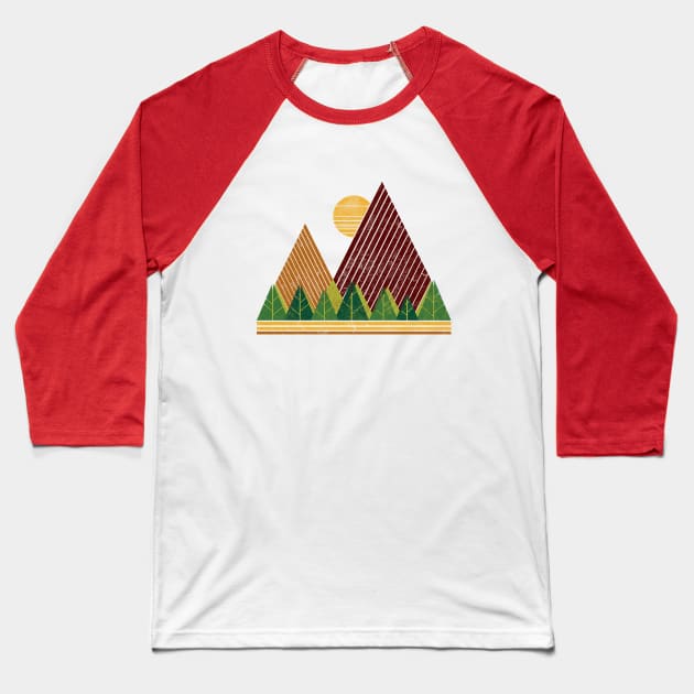 Simple Landscape (light version) Baseball T-Shirt by chunkydesign